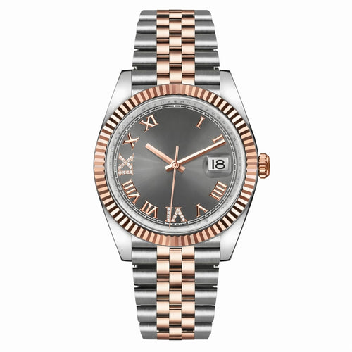Luxury Watch Dial Fluted Bezel 36mm