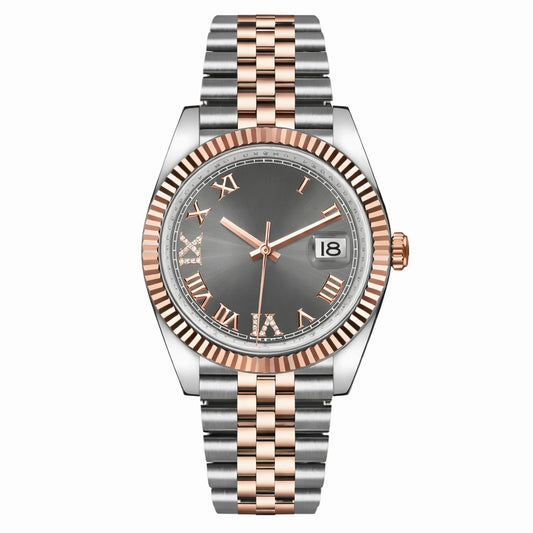 Luxury Watch Dial Fluted Bezel 36mm
